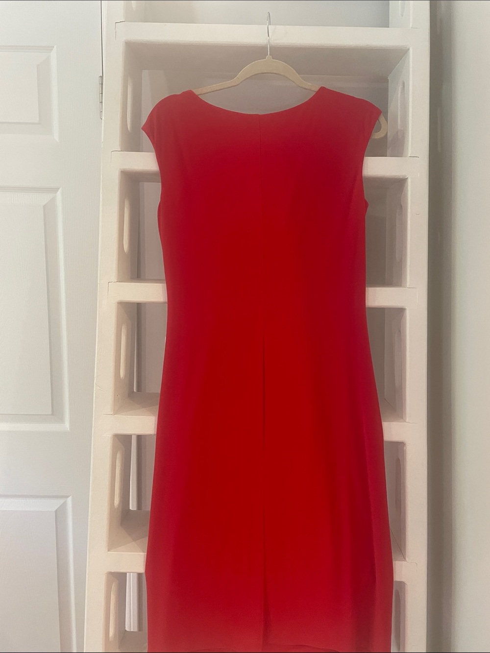 Lauren Ralph Lauren Red Sleeveless Draped Mini Dress - Picture 2 of 2